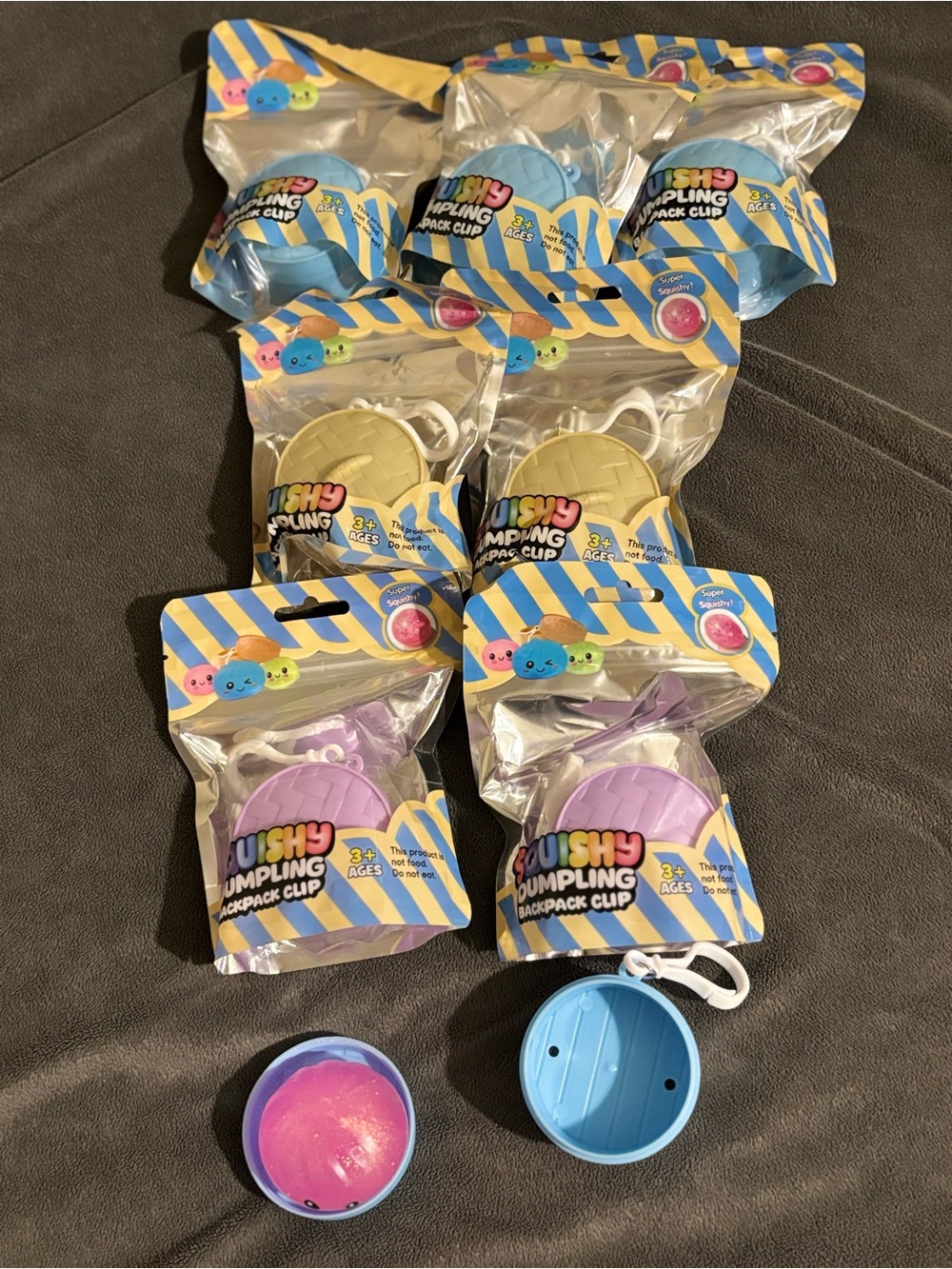 Backpack Clip - Blue, Purple, Yellow